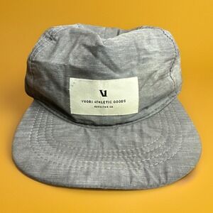 Vuori Hat Cap Strap Back Mens Gray Camo Lightweight Running Training Adjustable